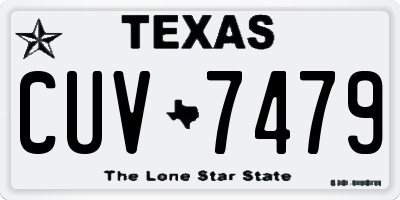 TX license plate CUV7479