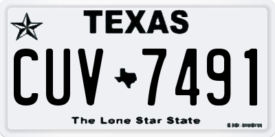 TX license plate CUV7491