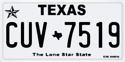 TX license plate CUV7519
