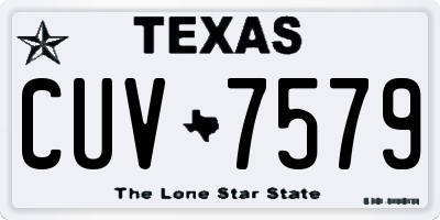 TX license plate CUV7579