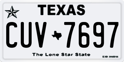 TX license plate CUV7697