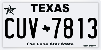 TX license plate CUV7813