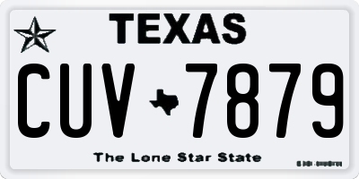 TX license plate CUV7879