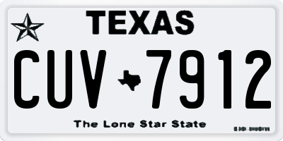 TX license plate CUV7912