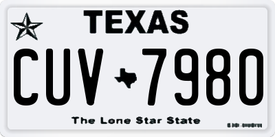 TX license plate CUV7980
