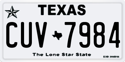 TX license plate CUV7984