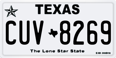 TX license plate CUV8269