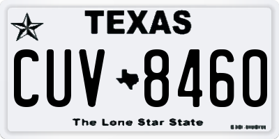TX license plate CUV8460