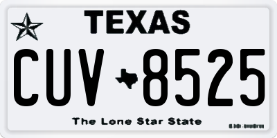 TX license plate CUV8525