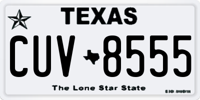 TX license plate CUV8555
