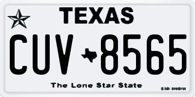 TX license plate CUV8565