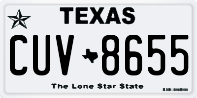 TX license plate CUV8655