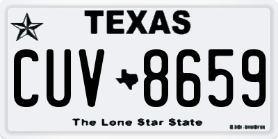 TX license plate CUV8659
