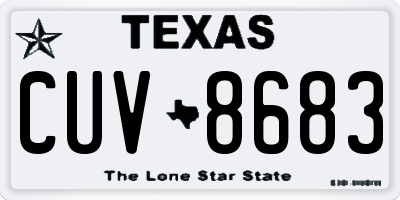 TX license plate CUV8683