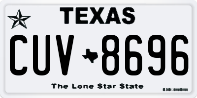 TX license plate CUV8696