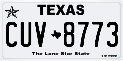TX license plate CUV8773