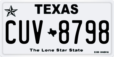 TX license plate CUV8798