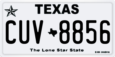 TX license plate CUV8856