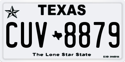 TX license plate CUV8879