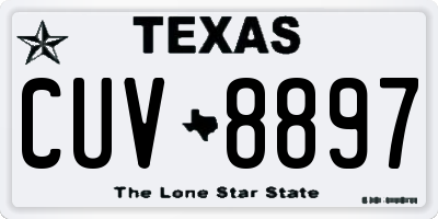 TX license plate CUV8897