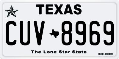 TX license plate CUV8969