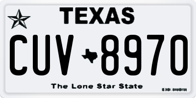 TX license plate CUV8970