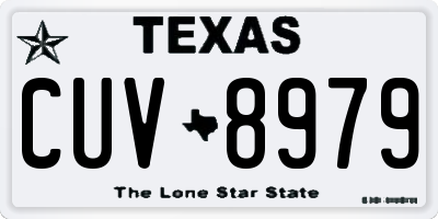 TX license plate CUV8979