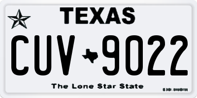 TX license plate CUV9022