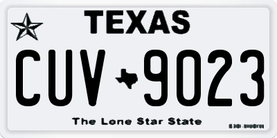 TX license plate CUV9023