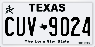 TX license plate CUV9024
