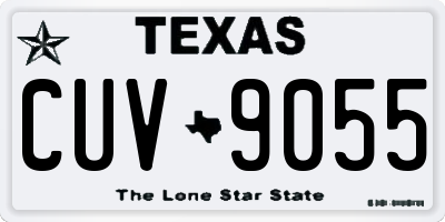 TX license plate CUV9055