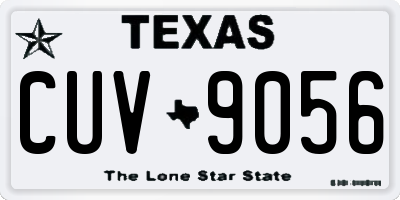 TX license plate CUV9056