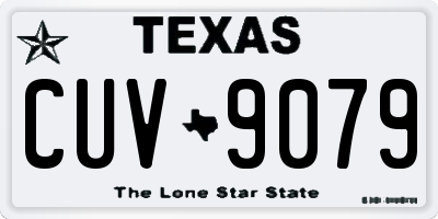 TX license plate CUV9079