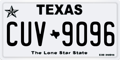 TX license plate CUV9096