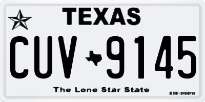 TX license plate CUV9145