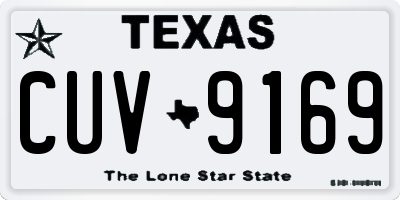 TX license plate CUV9169