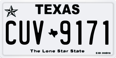 TX license plate CUV9171