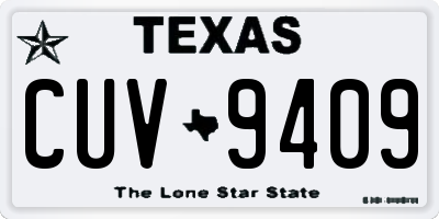 TX license plate CUV9409