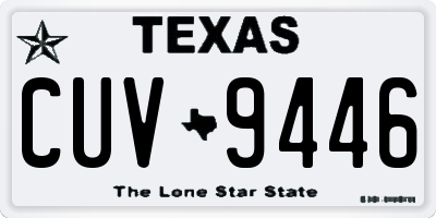 TX license plate CUV9446