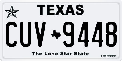 TX license plate CUV9448