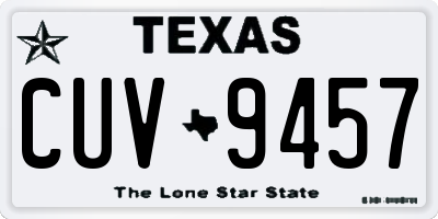 TX license plate CUV9457