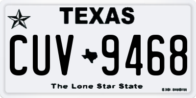 TX license plate CUV9468