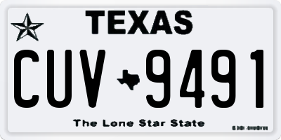 TX license plate CUV9491