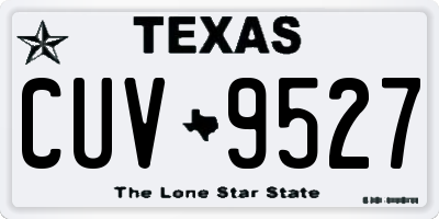 TX license plate CUV9527