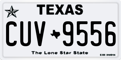 TX license plate CUV9556