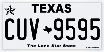 TX license plate CUV9595