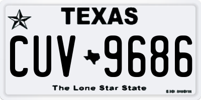 TX license plate CUV9686