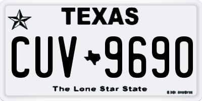 TX license plate CUV9690