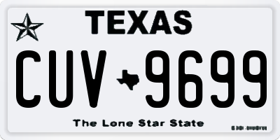 TX license plate CUV9699