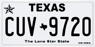 TX license plate CUV9720